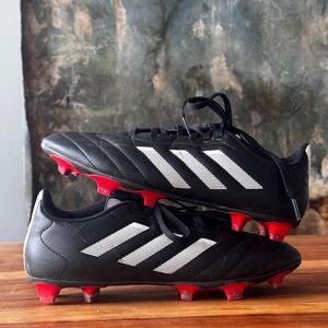 Adidas Black and Red Goletto Soccer Cleats